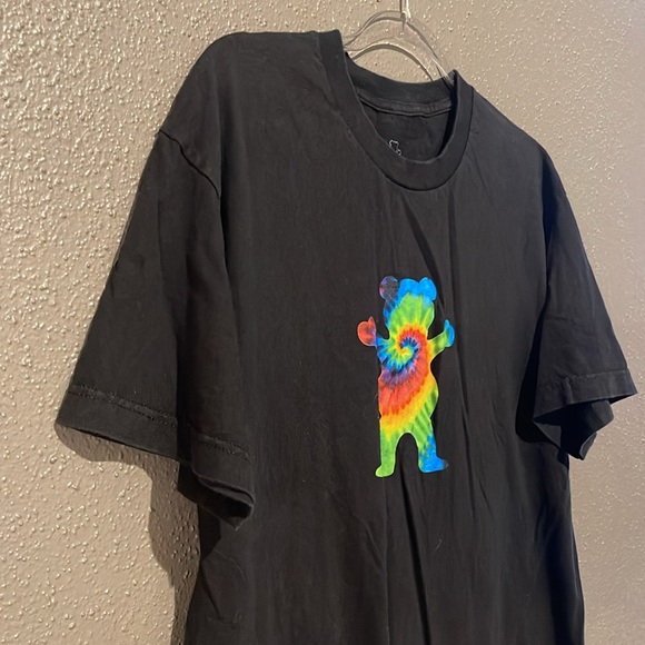 Grizzly Grip Tape OG Tie Dye Black T-Shirt - Picture 5 of 7